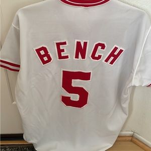 Collectible Men’s Johnny Bench Cincinnati Reds Jersey